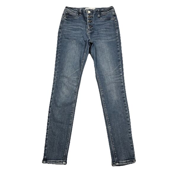 KanCan Jeans Womens 29 High Rise Button Fly Jegging Stretch Measures 27 x 28 - Picture 1 of 7